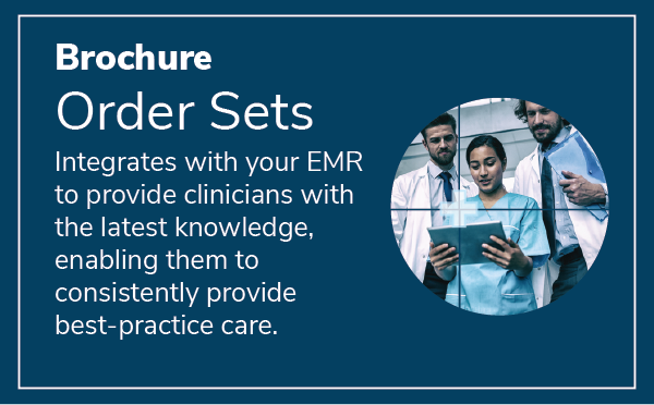 Brochure: Order Sets