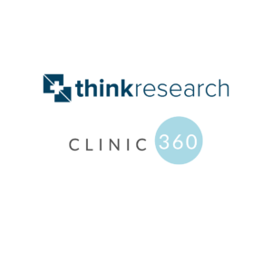 Think Research and Clinic 360 logos