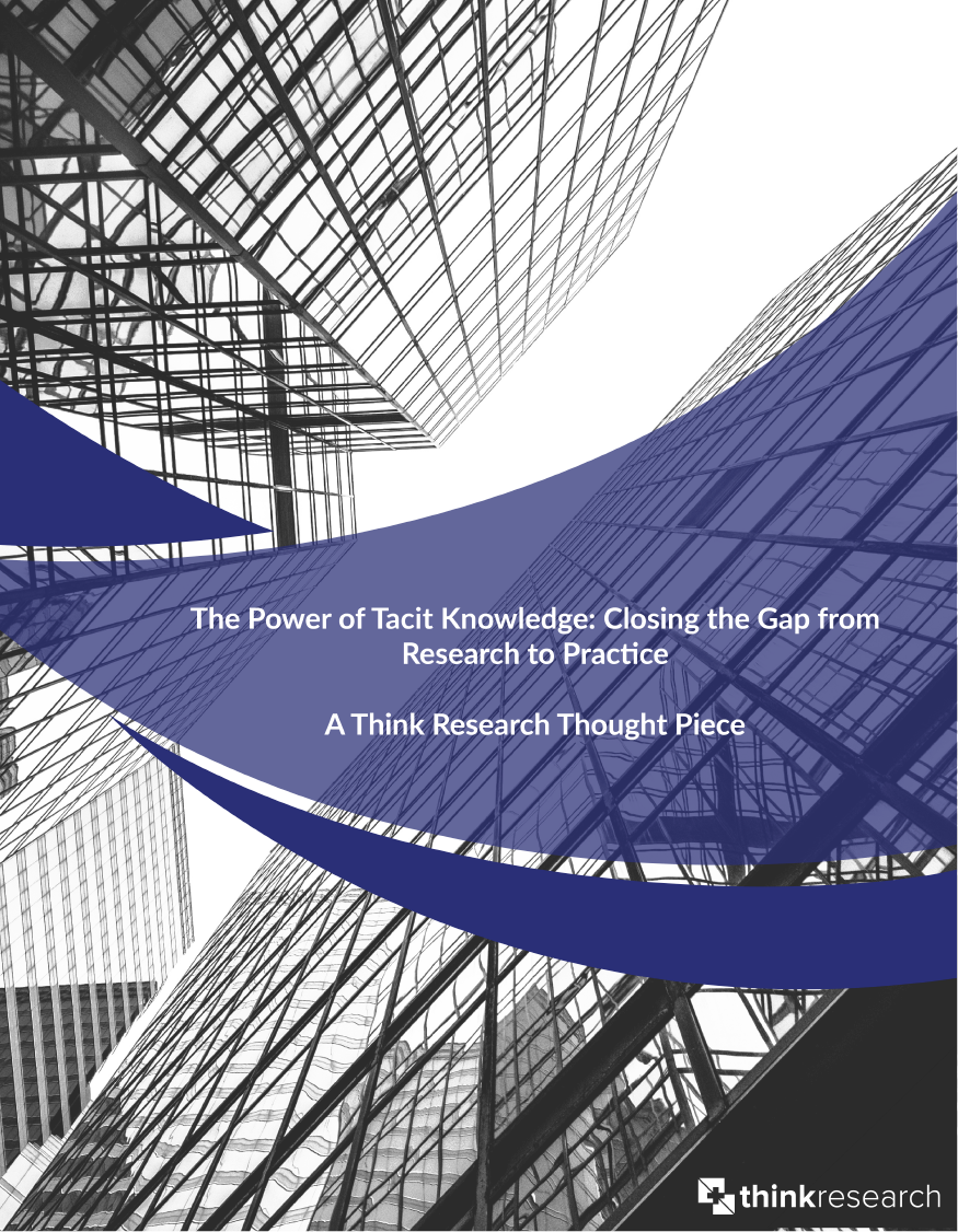 The Power of Tacit Knowledge Thought Piece
